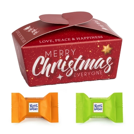 Xmas Ballotin 16 g Ritter Sport: Karamel Duo & Voll-Nuss