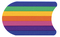 Schwimmbrett Kick Rainbow Kickboard