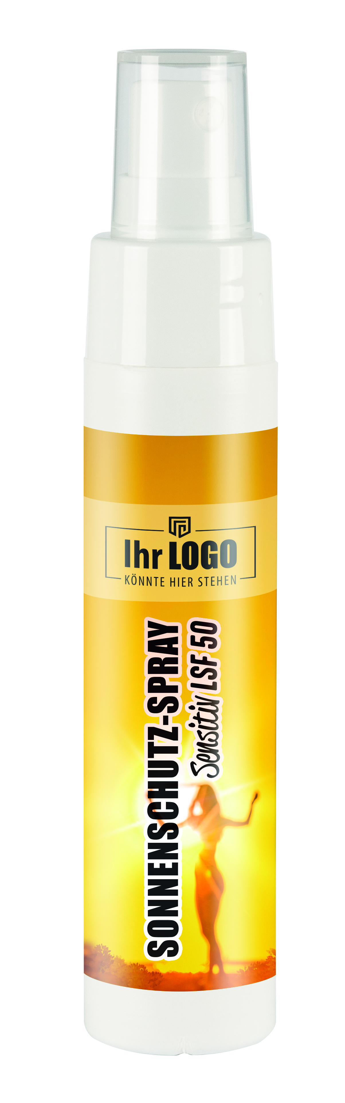50 ml Sprayflasche "Slim" mit Sonnenschutz-Spray "Sensitiv" LSF 50
