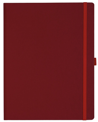 Notizbuch Style Large im Format 19x25cm, Inhalt blanco, Einband Fancy in der Farbe Ruby Red
