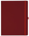 Notizbuch Style Large im Format 19x25cm, Inhalt blanco, Einband Fancy in der Farbe Ruby Red