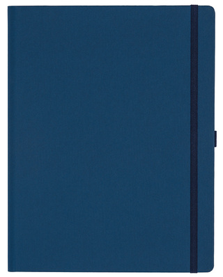 Notizbuch Style Large im Format 19x25cm, Inhalt kariert, Einband Fancy in der Farbe Royal Blue