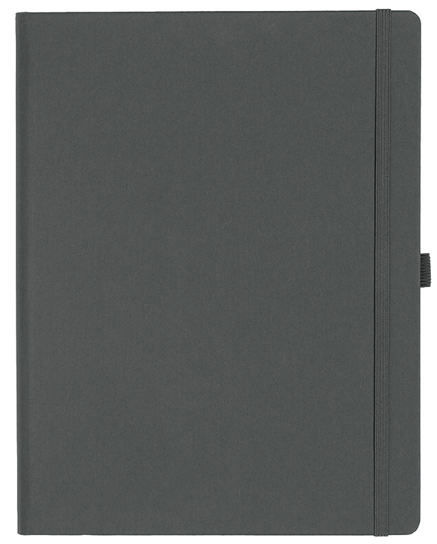 Notizbuch Style Large im Format 19x25cm, Inhalt liniert, Einband Fancy in der Farbe Graphite
