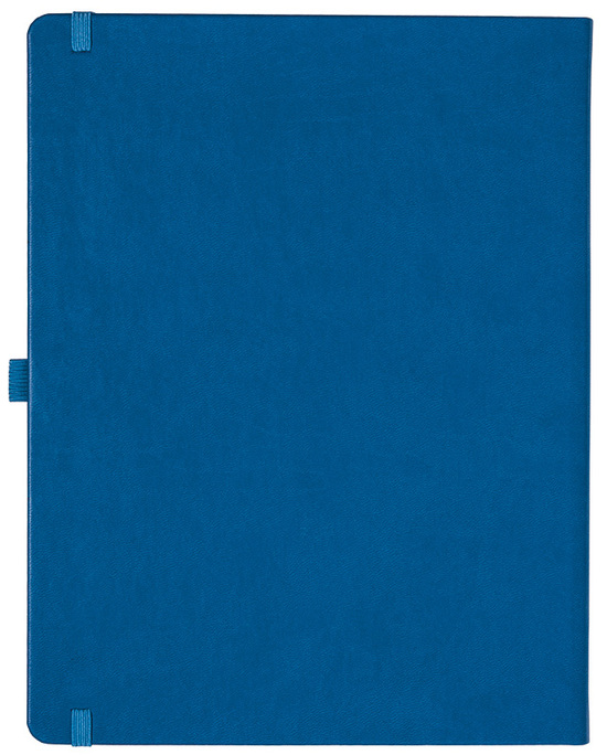 Notizbuch Style Large im Format 19x25cm, Inhalt liniert, Einband Slinky in der Farbe Azure