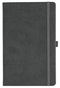 Notizbuch Style Medium im Format 13x21cm, Inhalt blanco, Einband Slinky in der Farbe Dark Grey