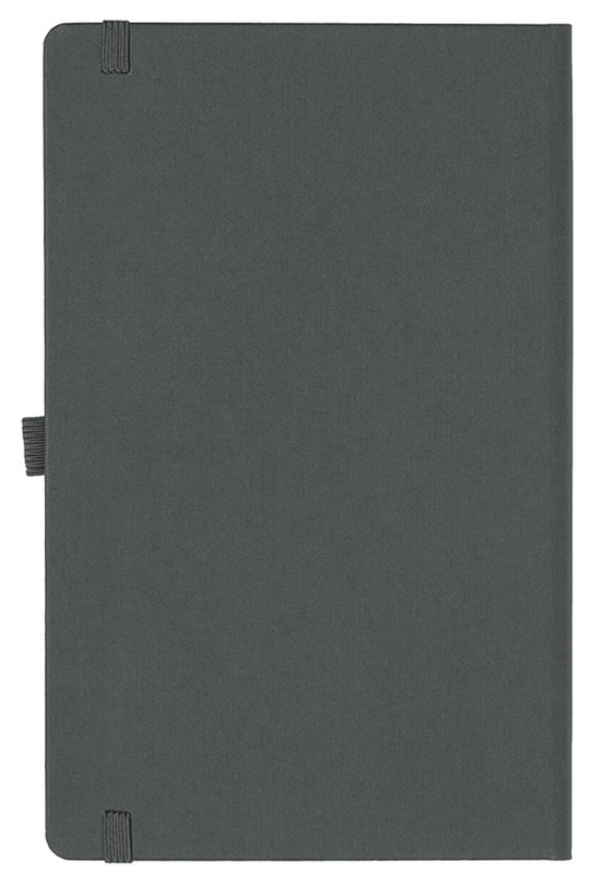 Notizbuch Style Medium im Format 13x21cm, Inhalt kariert, Einband Fancy in der Farbe Graphite