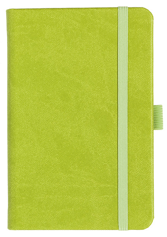 Notizbuch Style Small im Format 9x14cm, Inhalt blanco, Einband Slinky in der Farbe Lime