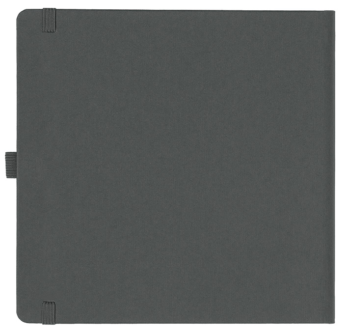 Notizbuch Style Square im Format 17,5x17,5cm, Inhalt blanco, Einband Fancy in der Farbe Graphite