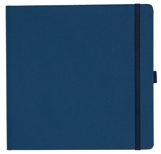 Notizbuch Style Square im Format 17,5x17,5cm, Inhalt kariert, Einband Fancy in der Farbe Royal Blue