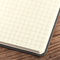 Notizbuch Style Square im Format 17,5x17,5cm, Inhalt kariert, Einband Slinky in der Farbe Azure