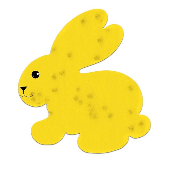 Samenpapier in Klappkärtchen Ei - Häschen