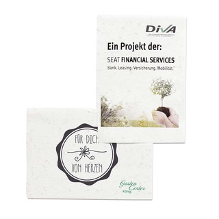 Samenpapier DIN A7 - 7,4 x 10,5 cm - Kräutermischung 4/0-c