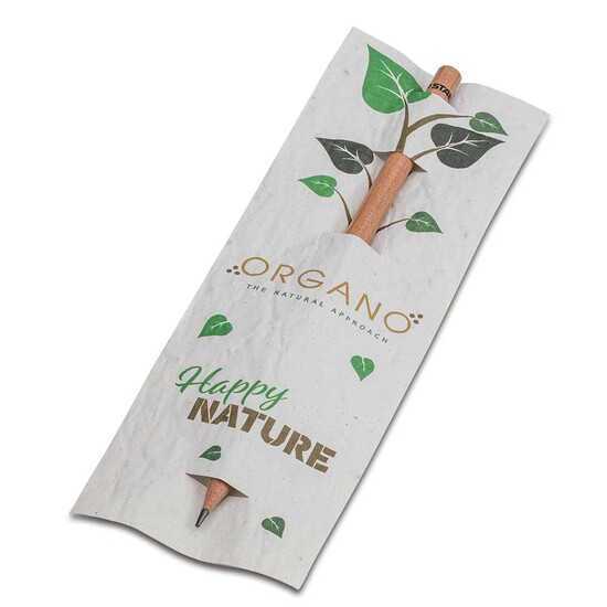 Bleistift im Samenpapieretui - Karotte, Druck 4/0-c