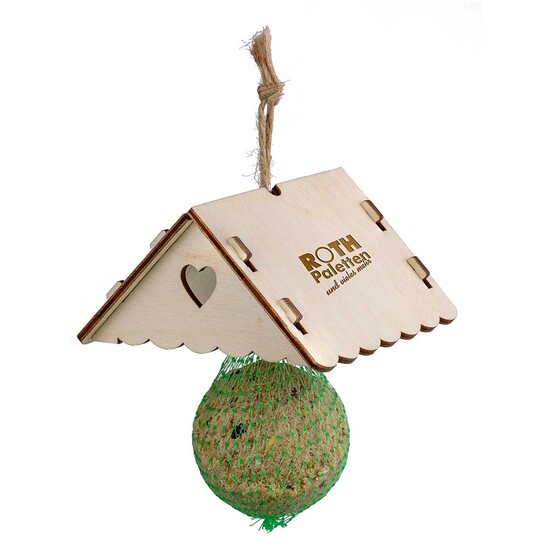 Meisenknödel mit Dach - mit Lasergravur