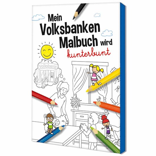 Malbuch / Mal-Set A6 - Volksbanken - Malset neutral