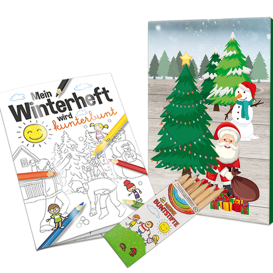 Mal-Set A6 - Weihnachten - Malset neutral