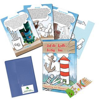 Upcycling-Set – Standard - Toilettenpapierrollen - Tampondruck 2-c