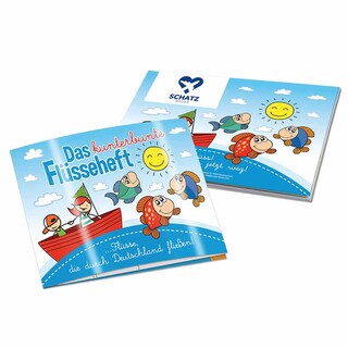 Wissen-Set „Das Flüsseheft“ - Heft - mit 1-c Logoeindruck