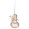 Holz-Filz Anhänger - Schneemann in Werbetüte