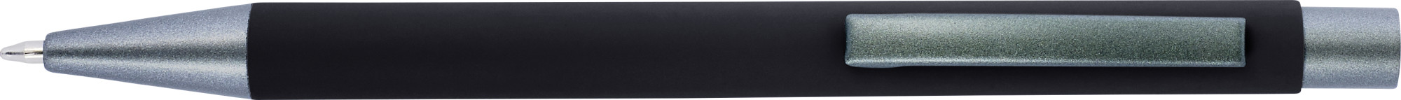 Kugelschreiber mit Softtouch-Oberfläche und Glanzgravur Emmett