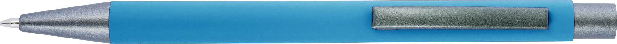 Kugelschreiber mit Softtouch-Oberfläche und Glanzgravur Emmett