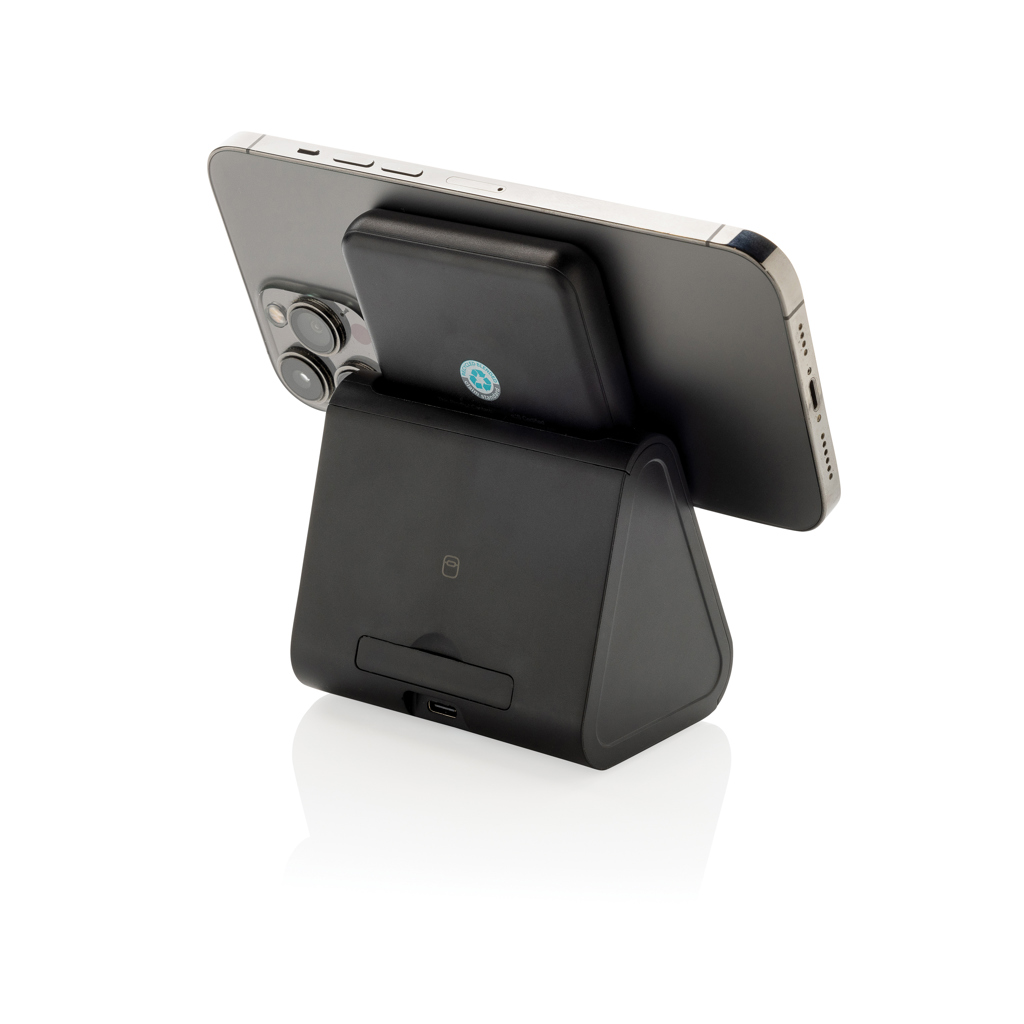 Powerbase 3-in-1-Charger aus RCS Kunststoff mit Powerbank