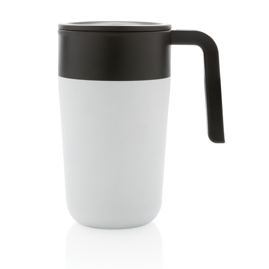 GRS recycelte PP und Stainless Steel Tasse mit Griff