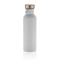 Moderne Stainless-Steel Flasche mit Bambusdeckel