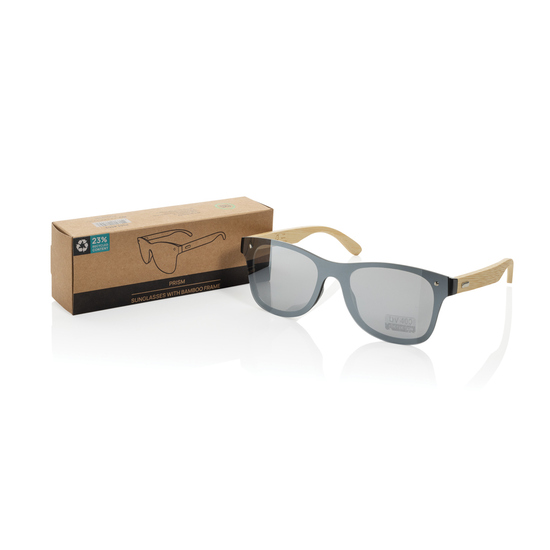 Prism Sonnenbrille aus RCS rec. Kunststoff mit Bambusbügeln