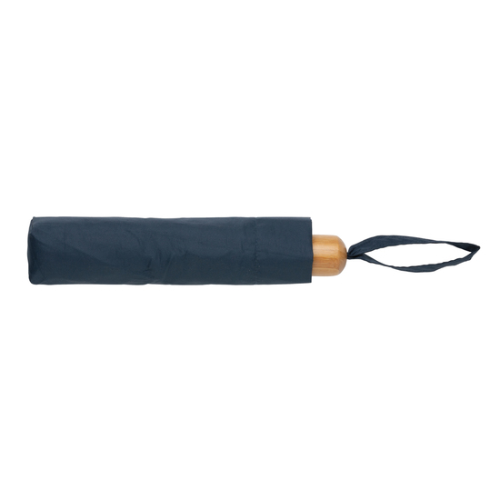 20.5" Impact AWARE™ RPET 190T Pongee Bambus Mini-Schirm