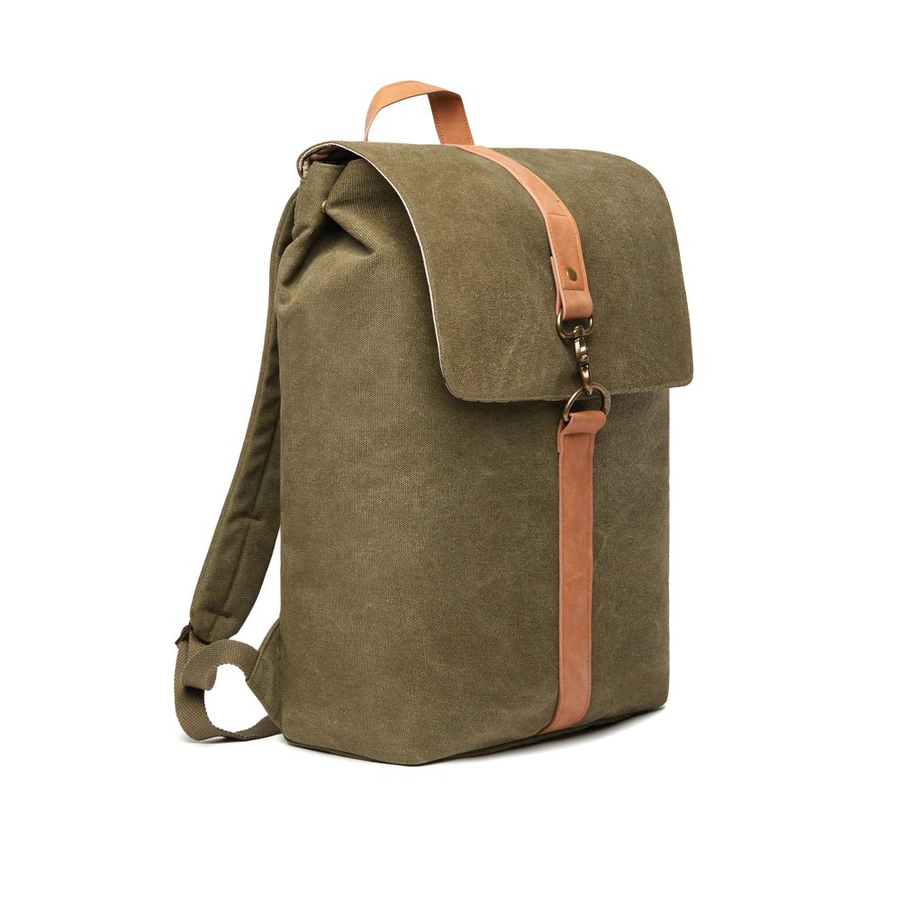 VINGA Bosler Rucksack aus GRS recyceltem Canvas