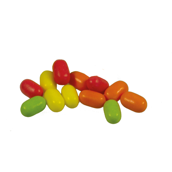 Bunte Fruchtdragees Werbetüte, Inhalt: Bunte Fruchtdragees Orange