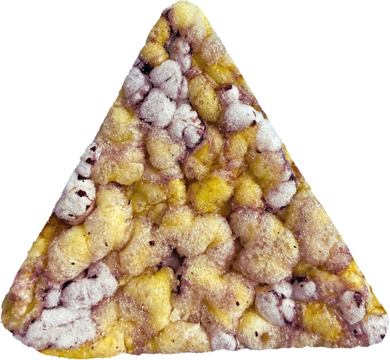 BIO Knusperecken Werbetüte, Inhalt: BIO Knusperecken Mais-schwarzer Reis ca. 12 g