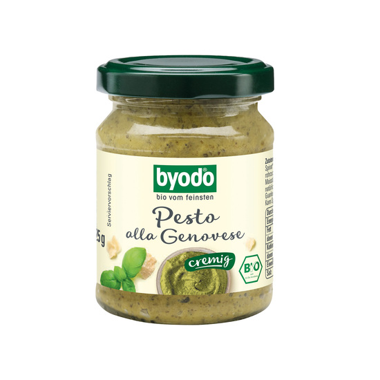 BIO Pesto im Werbekarton, Inhalt: Bio Pesto alla Genovese ca. 125 g