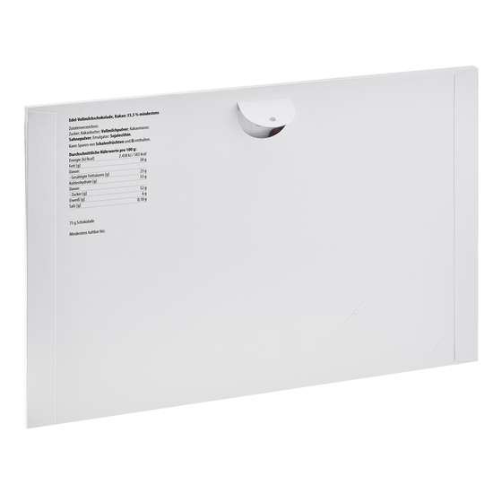 Wand Adventskalender individuell bedruckt, Inhalt: Callebaut Vollmilch Schokolade Kalender ca. 75 g