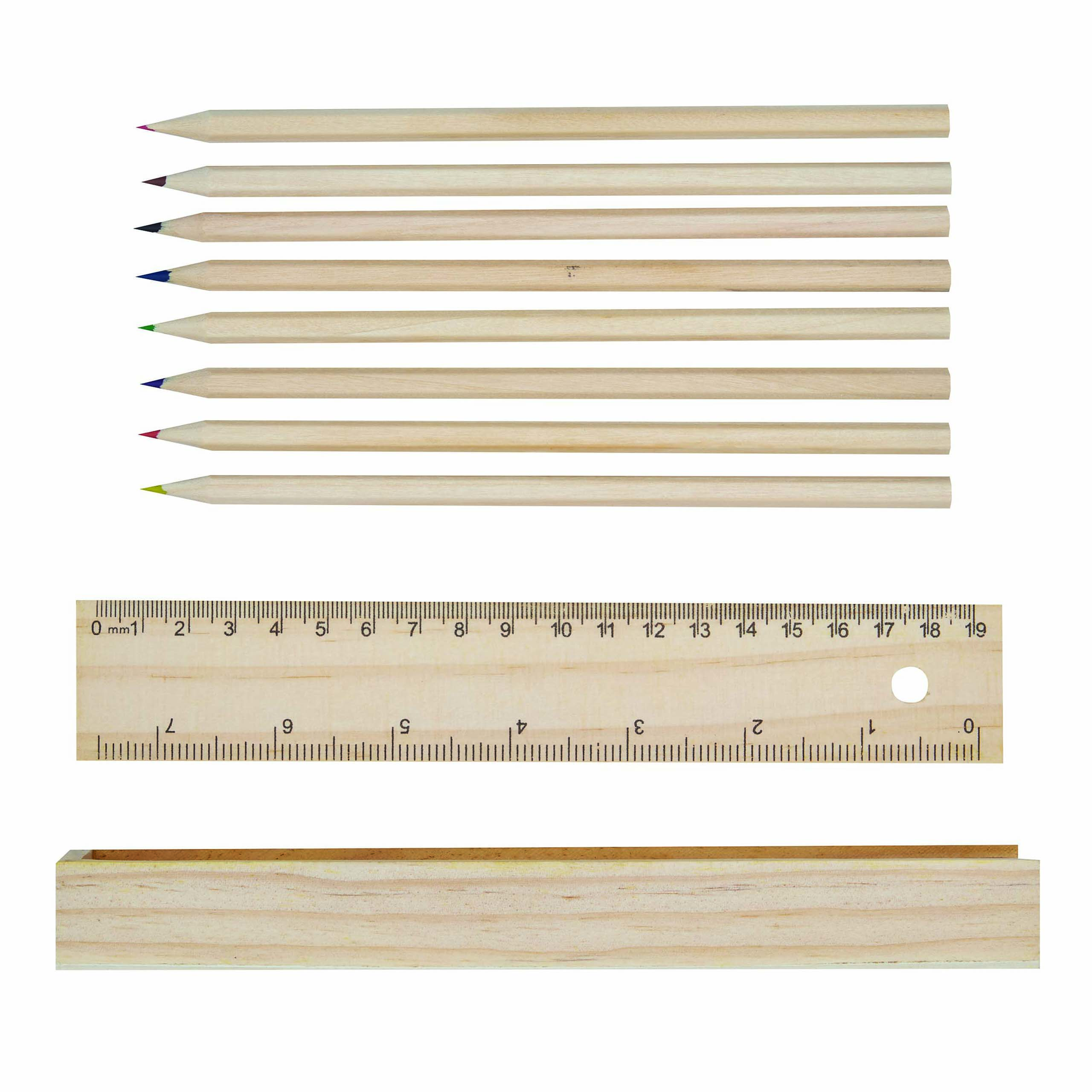 Naturholz-Buntstifte STRAIGHT 56-0504076
