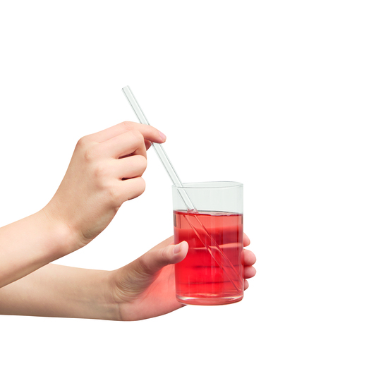 Glas-Strohhalm Set DRINK TOGETHER