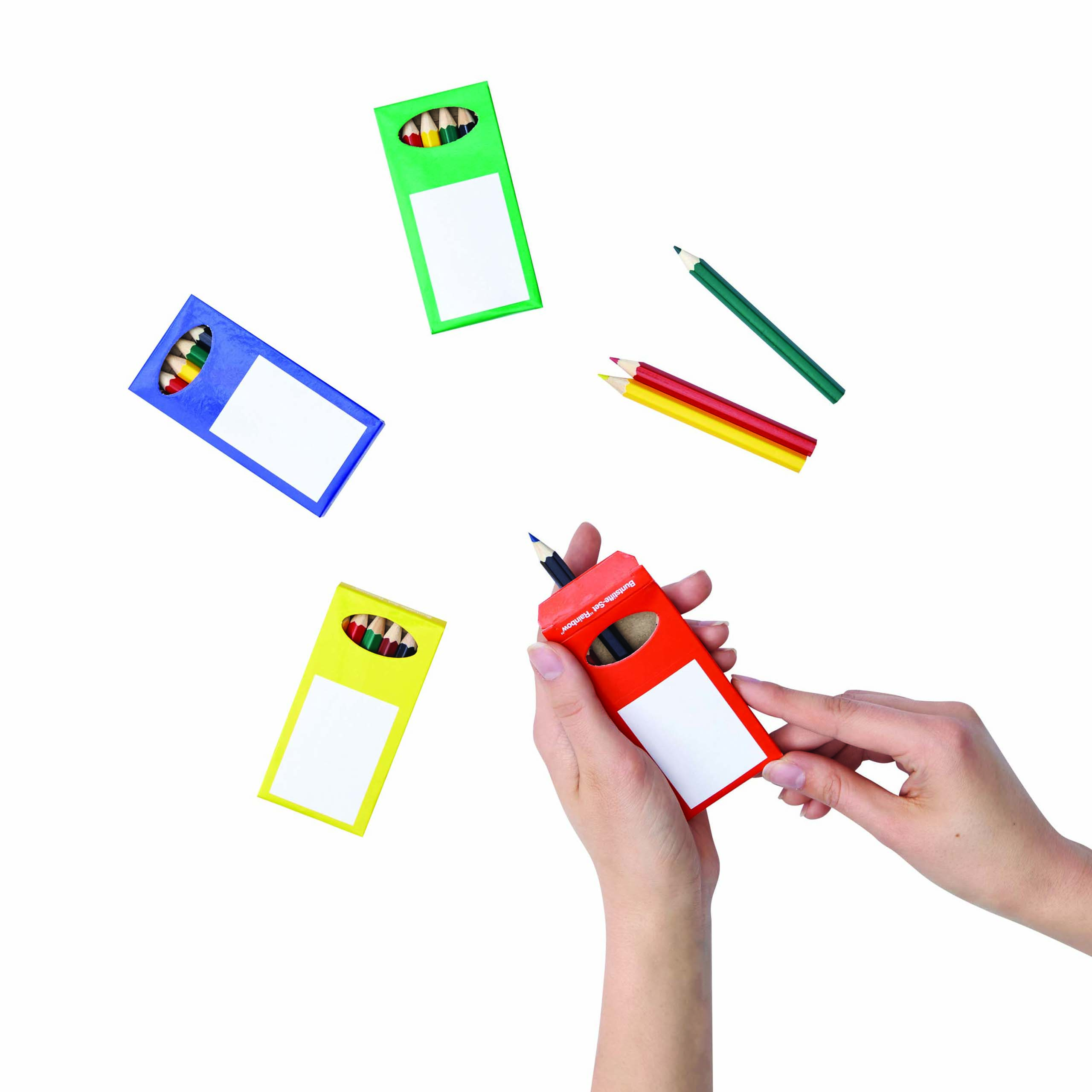 Buntstifte-Set RAINBOW, 4-fach sortiert