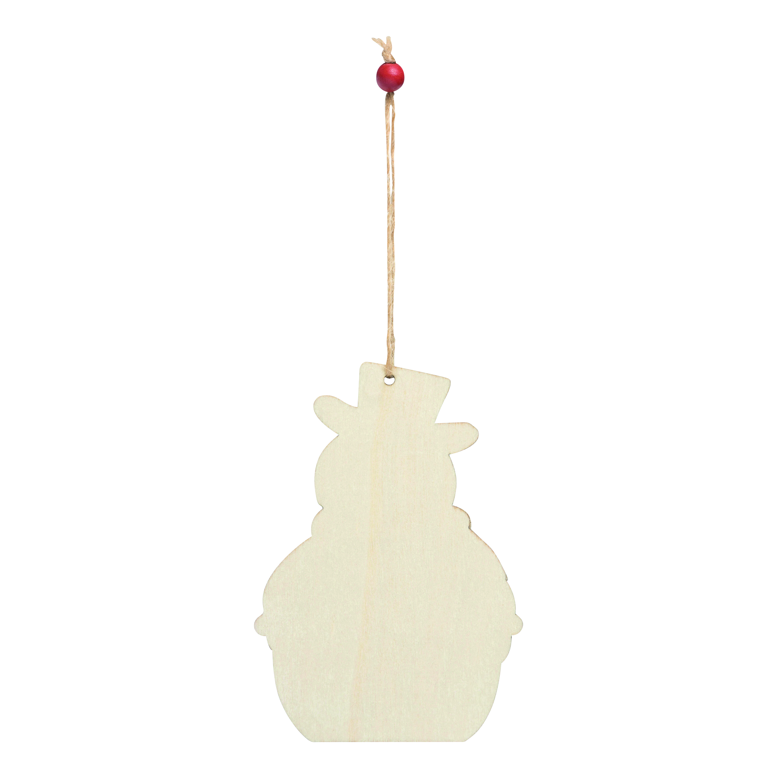 Geschenk- / Baumanhänger WOODEN SNOWI