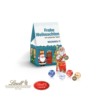 Präsent "Christmas Minis" mit Lindt Minis und Nikolaus
