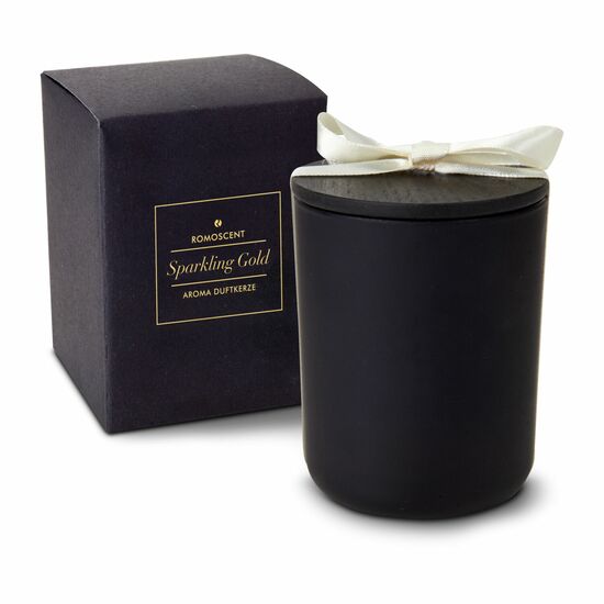 ROMOSCENT® Aromakerze Sparkling Gold, unbedruckt