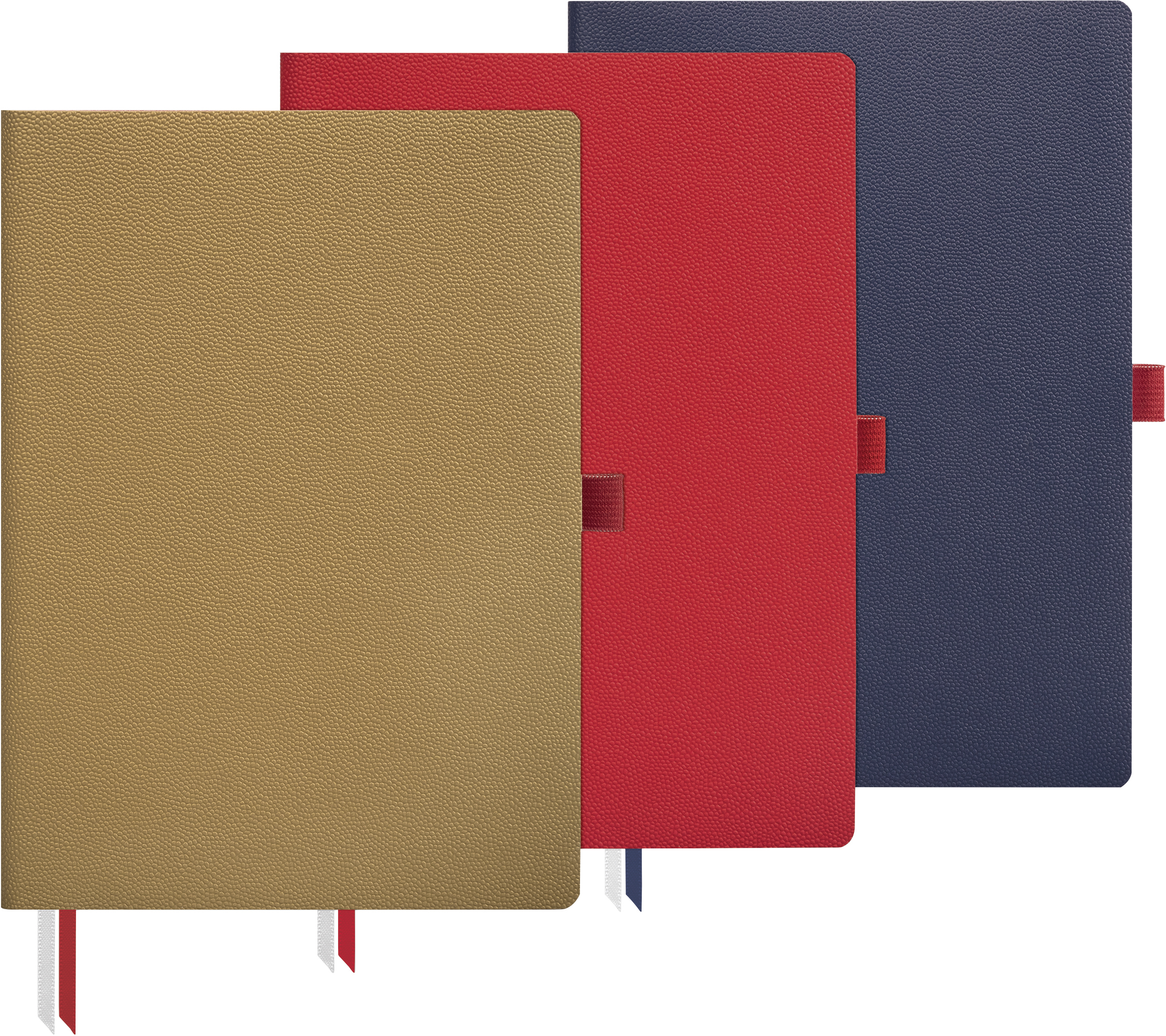 Notizbuch Office Flex A5, rot/beige, flexibler Einband