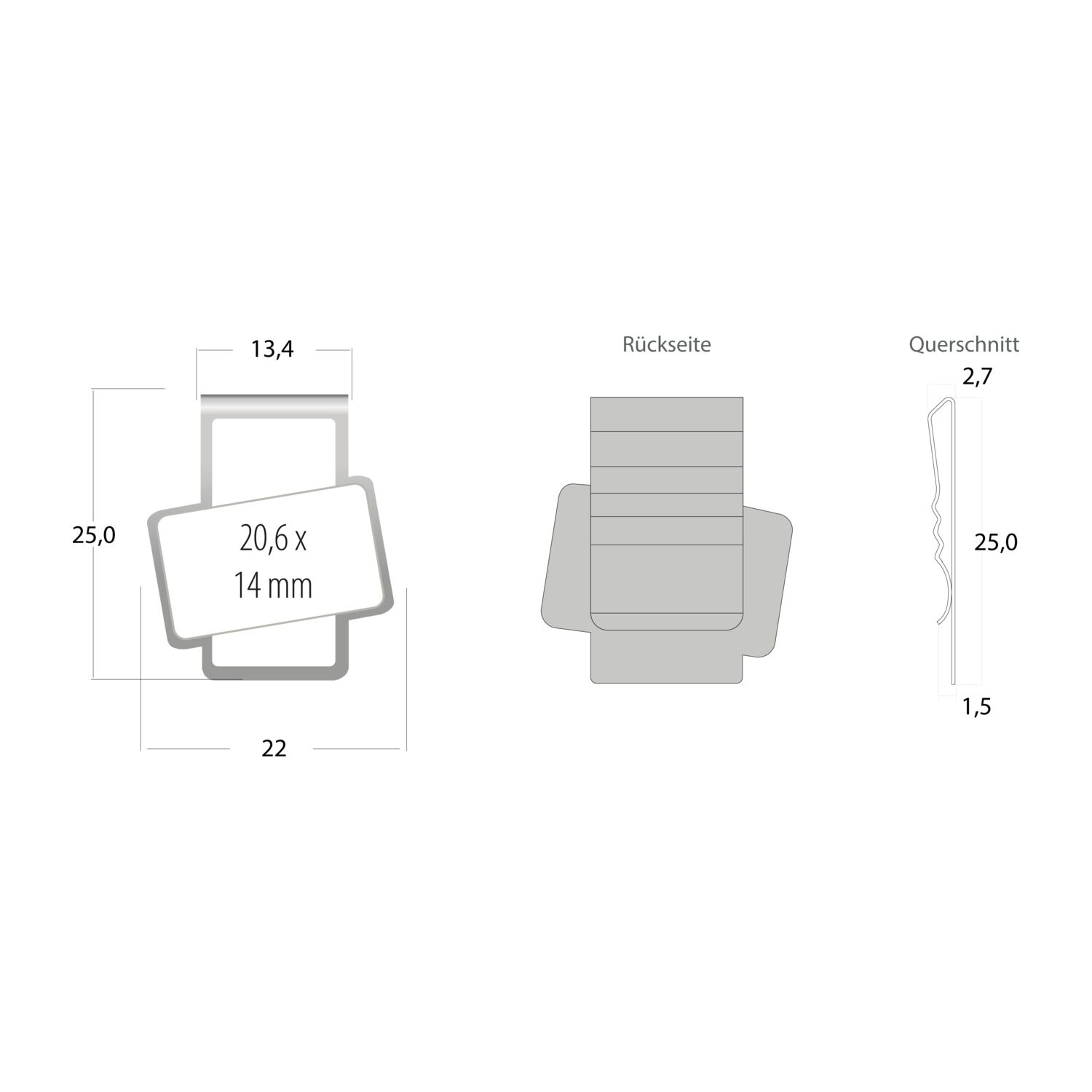 ROMINOX® Shape Clip - Variante B