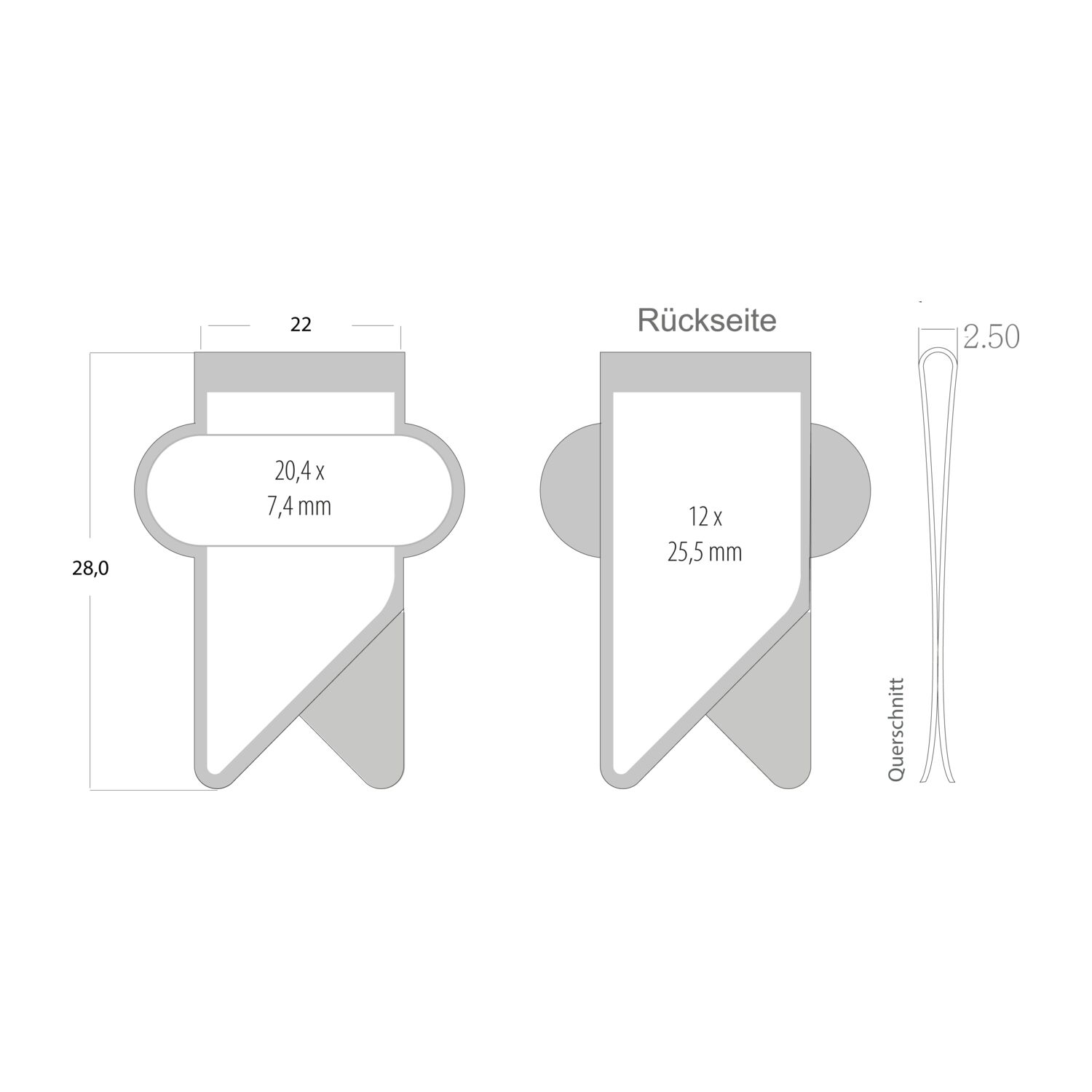 ROMINOX® X Clip - Variante B