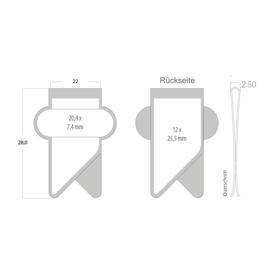 ROMINOX® X Clip - Variante B