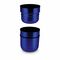 ROMINOX® Isolierkanne // Cup in Cup - mit 2 Deckeln - Blau