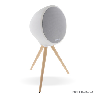 M-655 | Muse Voll-LED, spritzwassergeschützter Bluetooth-Lautsprecher mit Stativ 100W