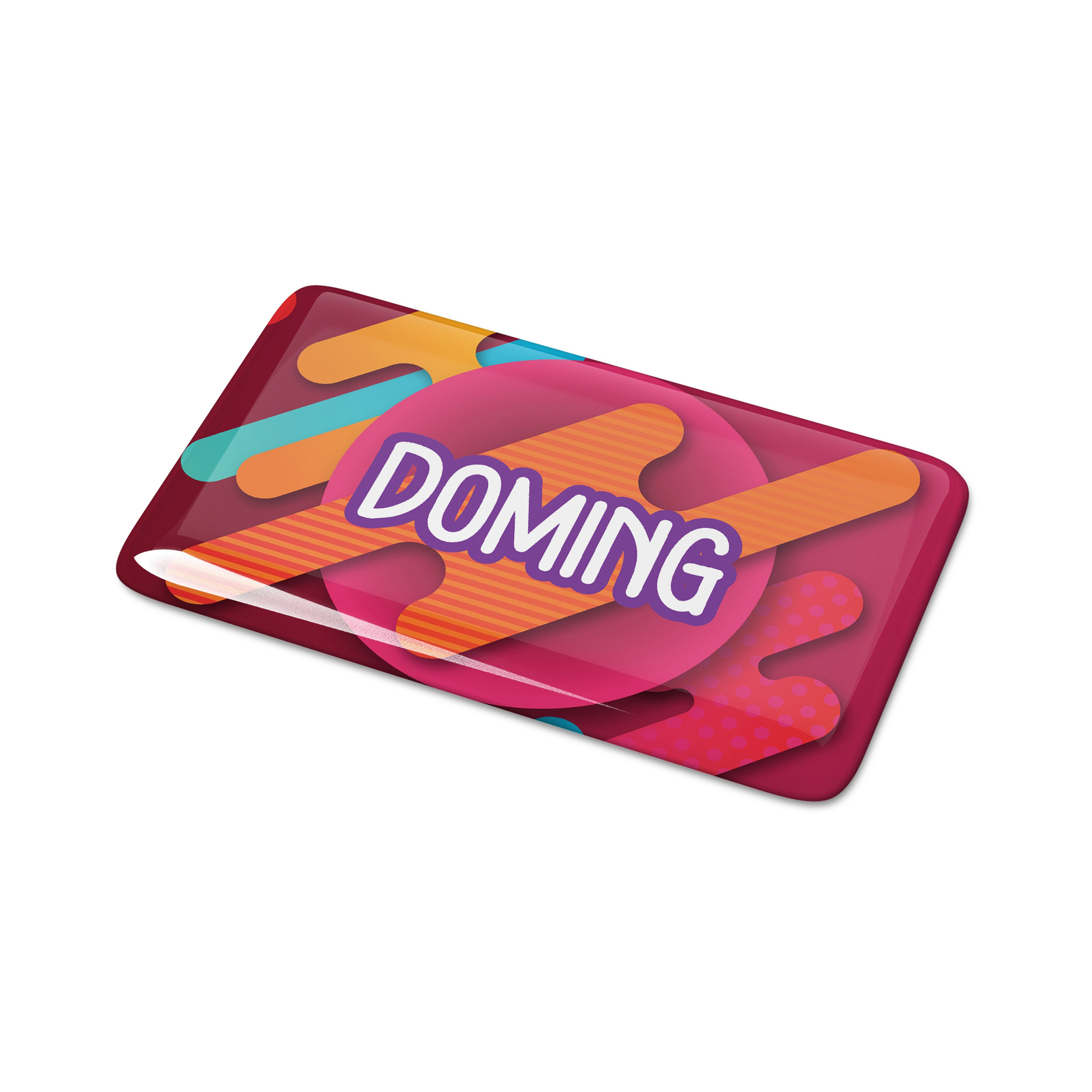 Doming Rechteck 60x25 mm