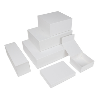 Luxus Magnetfaltkartonagen VPD032 35 x 25 x 10 cm weiss