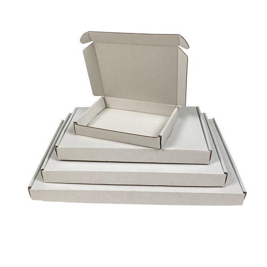 Versandkartonagen  VPD120 16 x 12 x 2,5 cm weiss